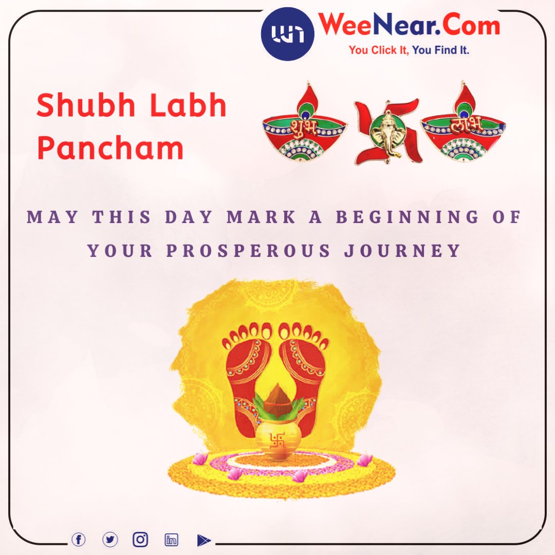 near_wee's tweet photo. Shubh Labh Pancham✨

#shubhlabhpancham 
#weenear https://t.co/Vkb1QNH4Rb