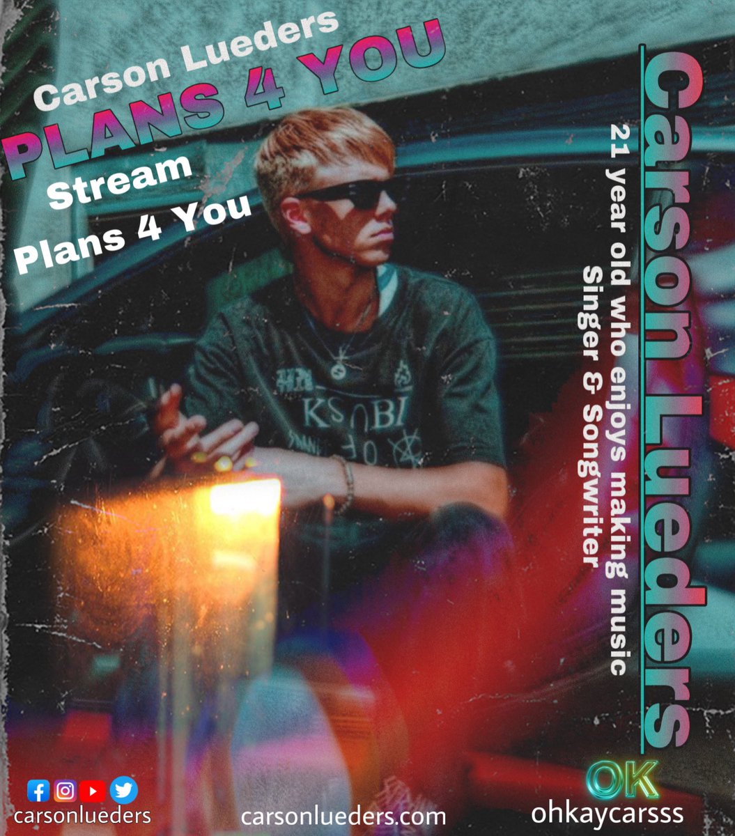 pyt_ashleyyyyy's tweet photo. Stream
Plans 4 you
@carsonlueders #carsonlueders #luedizer https://t.co/wHcMNTuBrM