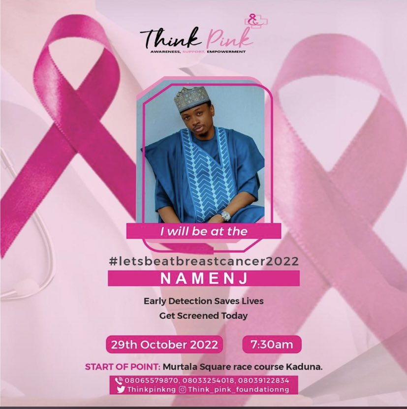 Am gona meet  my favourite ❤️ people 
Let go 💃 
#letsbeatbreastcancer2022🎀
<a href="/Thinkpinkng/">Think Pink</a> 
<a href="/Dj_Abba/">DJ AB</a> 
<a href="/namenj/">Ali Namenj 🐐</a>