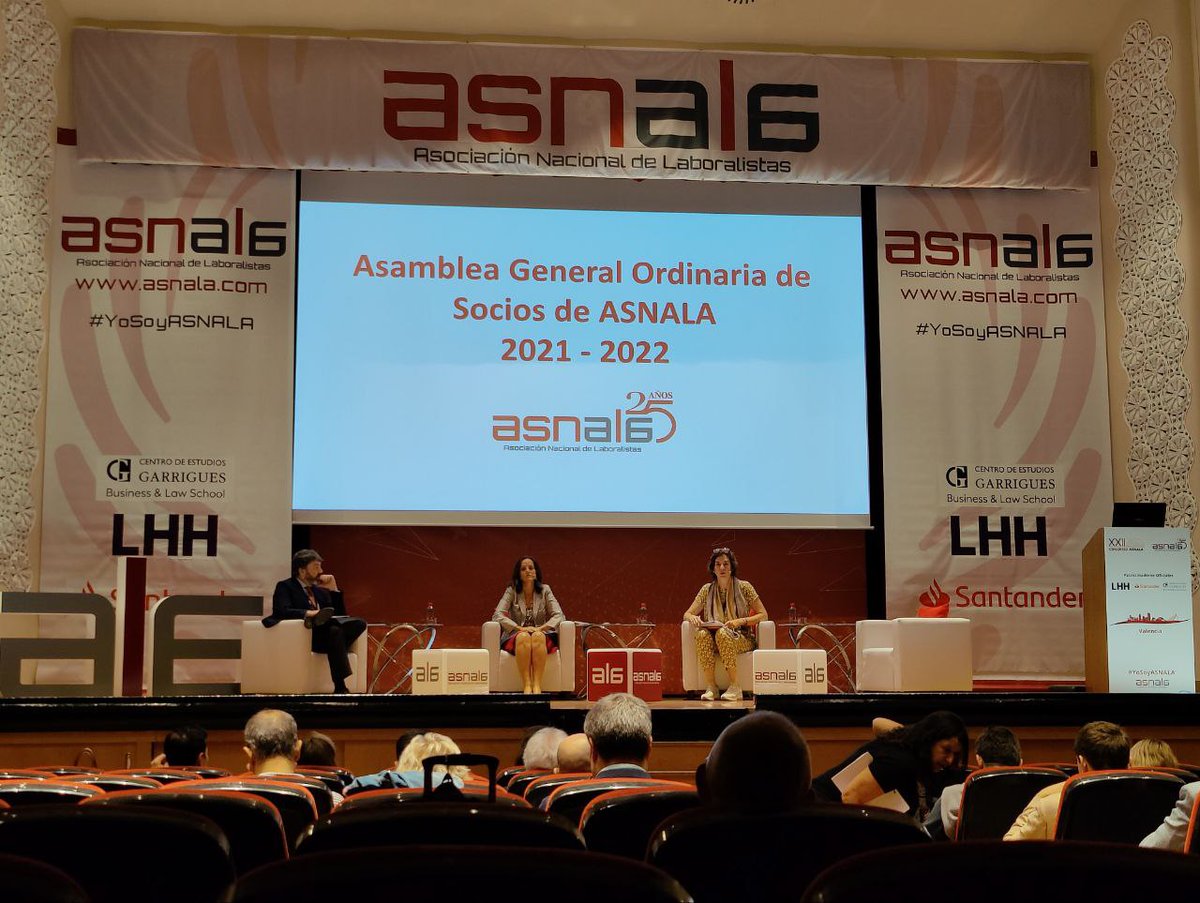 Un año más, aprovechamos la última jornada del #XXIICongresoASNALA para celebrar la #Asamblea General Ordinaria de #socios de <a href="/ASNALA_/">ASNALA</a>👏 

¿Aún no eres socio? Únete a nuestra comunidad 👉 cutt.ly/TRzrpGq