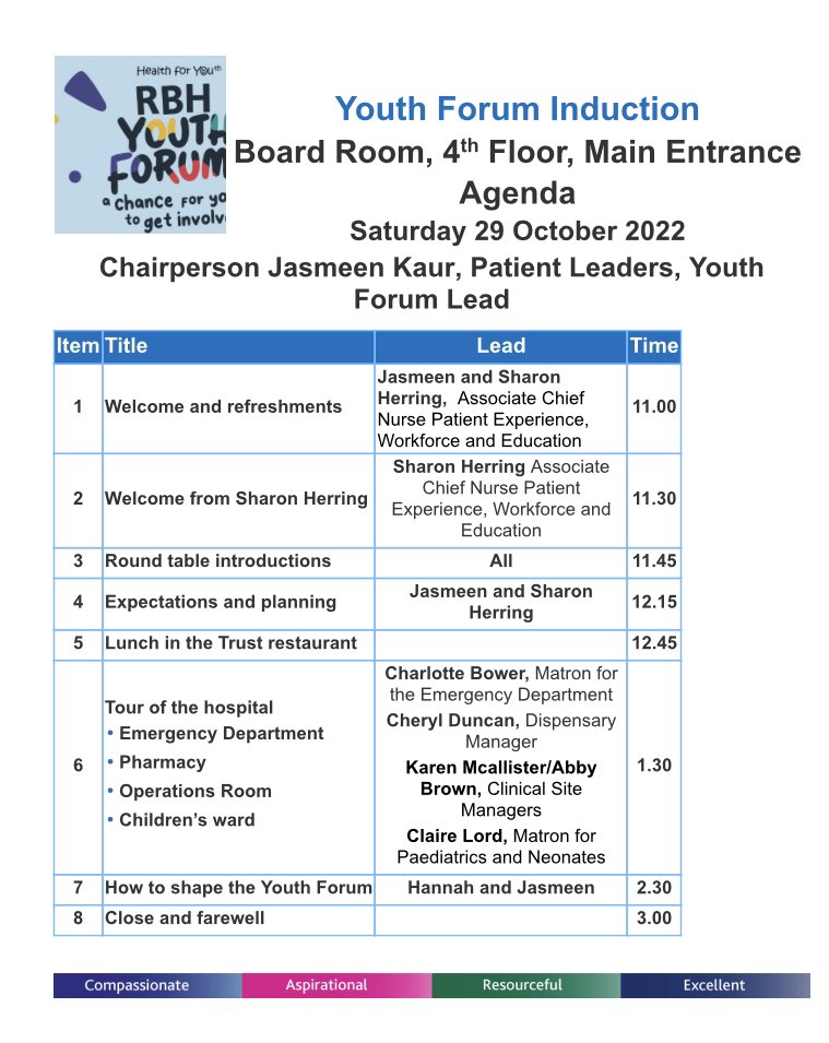 So looking forward to welcoming our newly formed #YouthForum to the @RBNHSFT today👋 led by one of fabulous patient leaders @CNEamonn @CEO_RoyalBerks @kateegginton @TriciaPease9