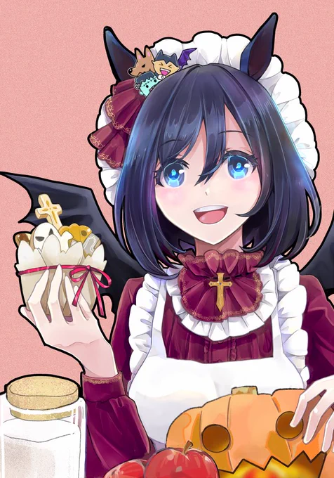 ハッピーハロウィンハロウィンフラッシュ(妄想)可愛く描けたと思う˙˚ 𓆩 (*'▽`*)✿𓆪 ˚˙ #ウマ娘  #ウマ娘プリティーダービー  #エイシンフラッシュ 