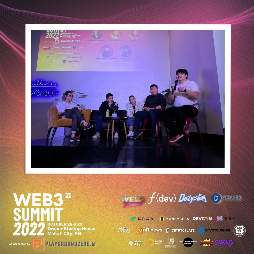 web3phsummit's tweet photo. HAPPENING NOW❗
Learn from these renowned speakers in the industry in today’s session “VENTURE FORWARD: How to Fund Your Web3 Startup?”
Watch the livestream through this link: https://t.co/DQvSzvoi8C
#Web3PH
#Web3PHSummit https://t.co/5kwLk3DVXB