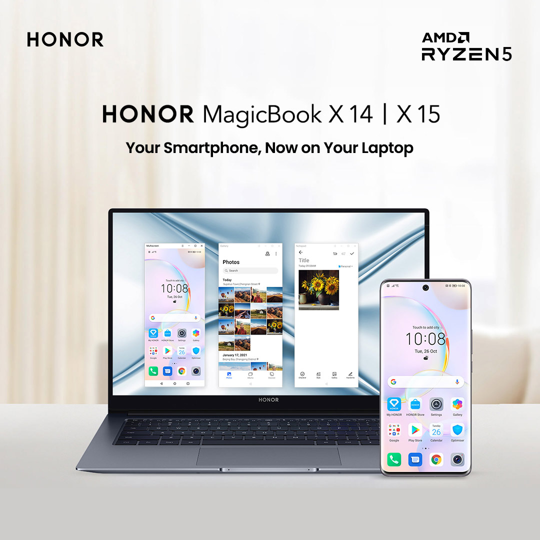 ExploreHONOR's tweet photo. Now use your smartphones on your laptop with the new AMD Ryzen 5 5500U.
@amd.india
#MagicAtFirstSight #HonorMagicBookSeries https://t.co/0s2tNHn9Dn