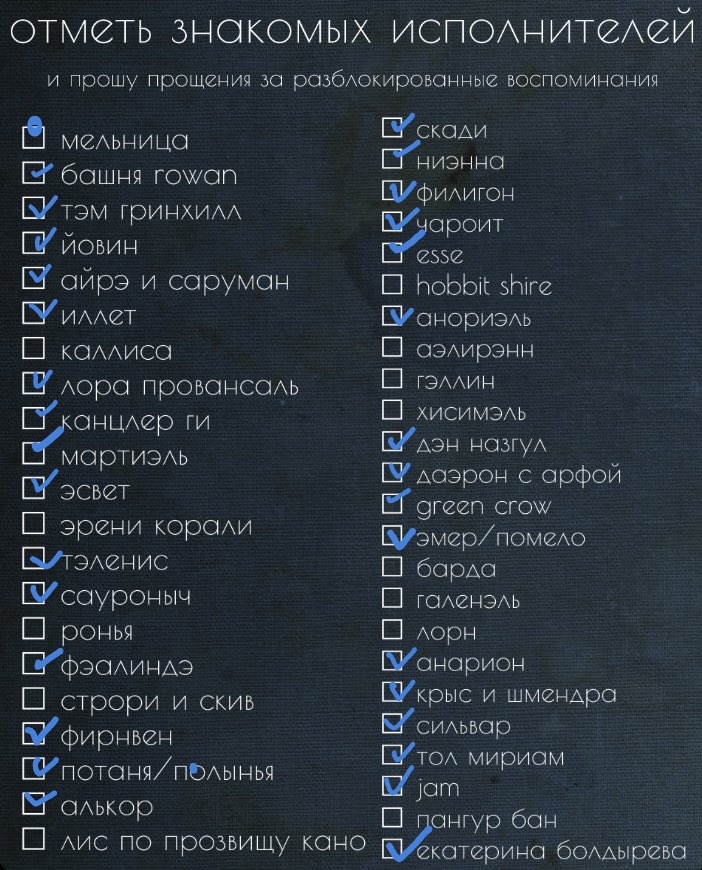 Не хватает ещё нескольких имён, чтобы уж совсем как надо. Ранди и Лоры Московской, как минимум. #моеролевое