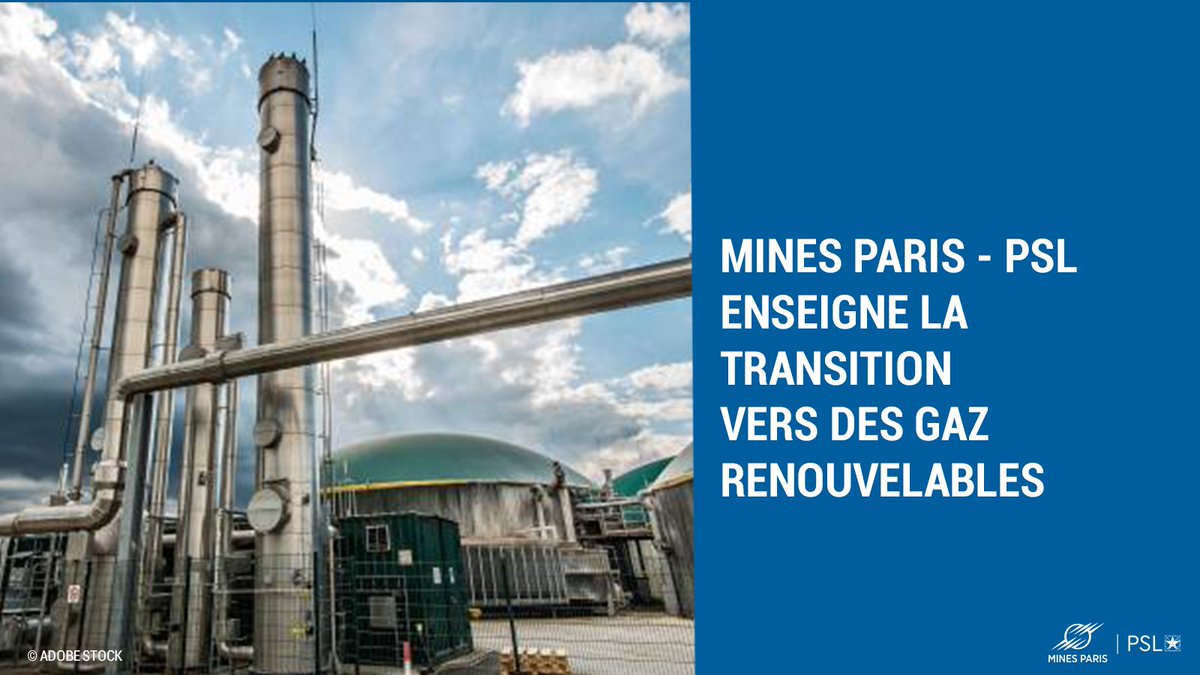 Mines Paris et <a href="/GRDF/">GRDF</a> renouvellent la chaire « Le gaz au cœur de la transition énergétique » pour une durée de 5 ans. Au cœur de cette formation, l’enseignement de l’ingénierie et de l’exploitation des gaz renouvelables : buff.ly/3zn7Jjf <a href="/EnviroMag/">Environnement Magazine</a>