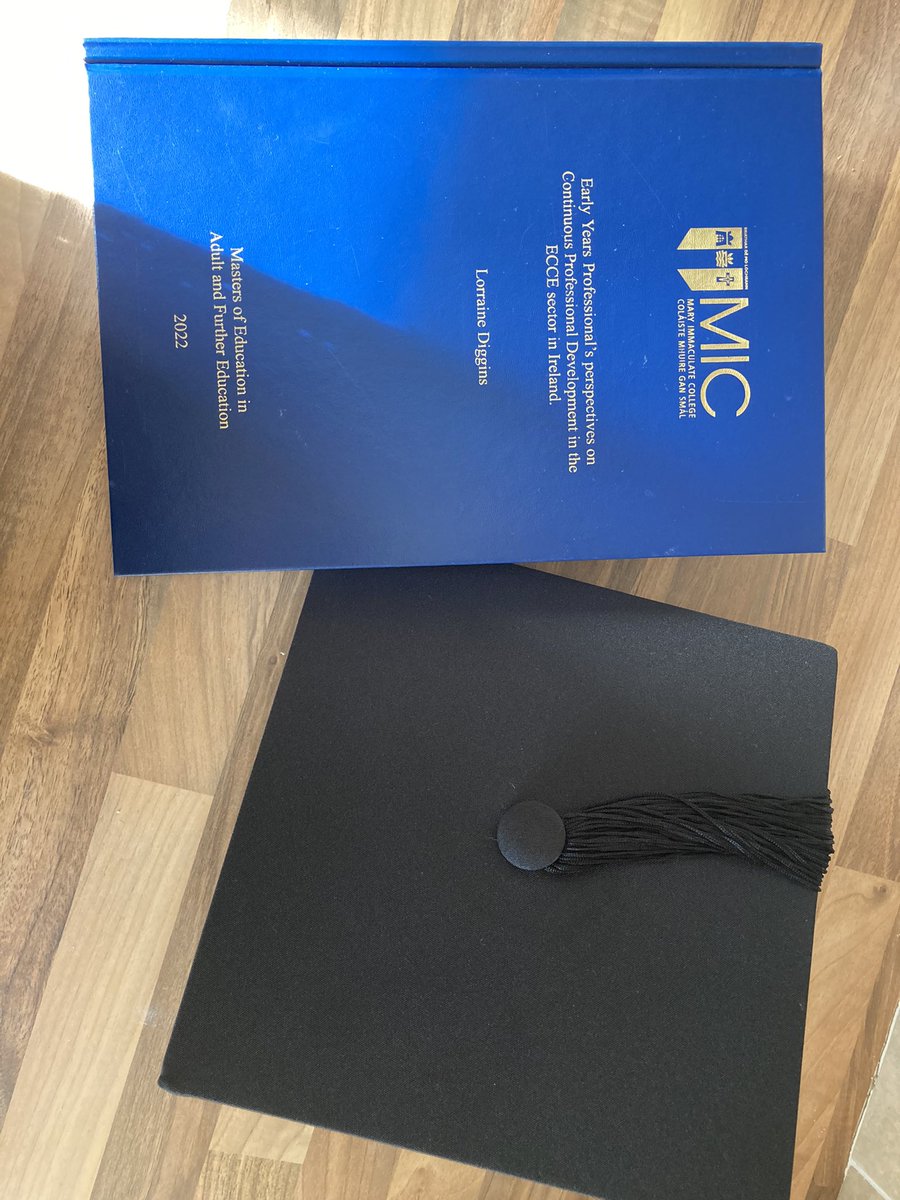 Beginning my education journey with a fetac level 5 in Early Childhood Care and Education at @Lcetb College of FET Ennis to gaining the College Gold Medal for BA ECCE. I am thrilled to have been awarded a Masters of Education in Adult and Further Education <a href="/MICLimerick/">Mary Immaculate College (MIC)</a>