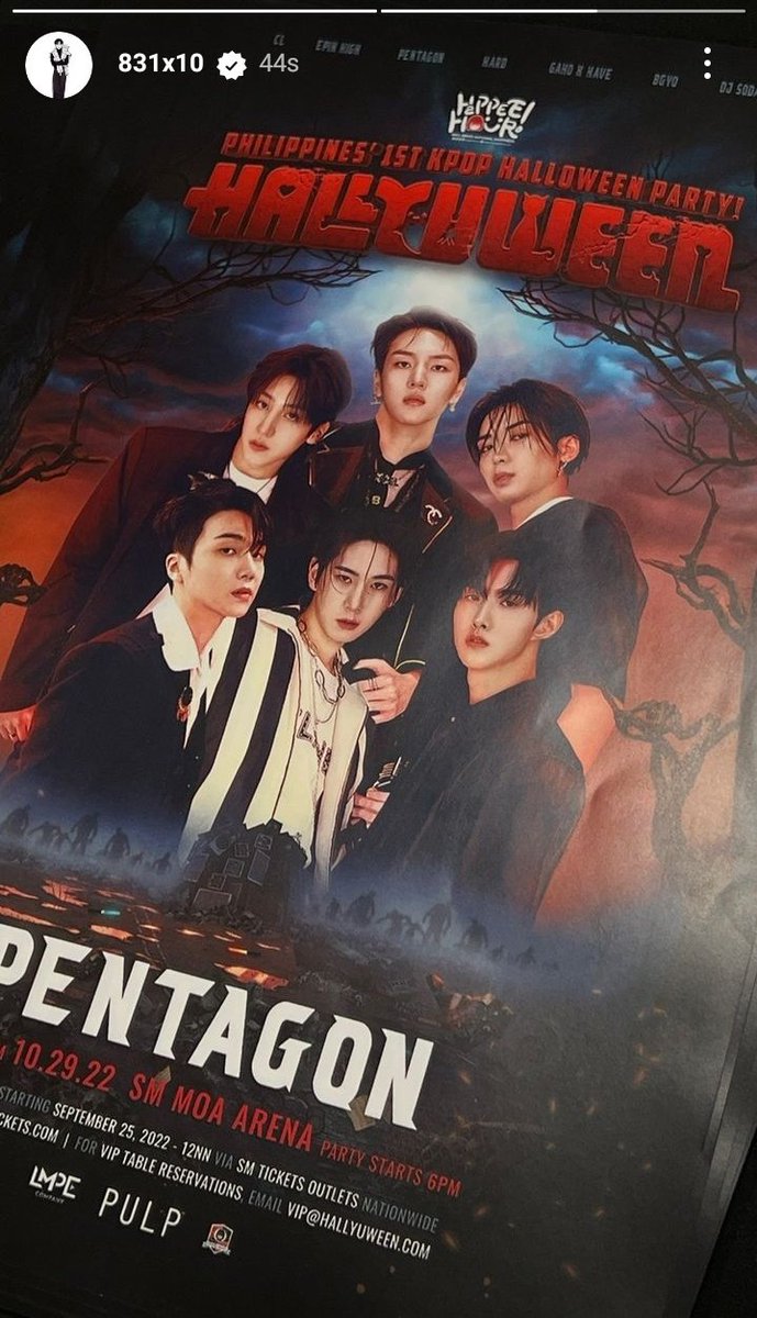pentagon_promo's tweet photo. #KINO update on IG from Hallyuween in the Philippines 🎃

Have fun, everyone there! UNIVERSE, let's enjoy this 🌌💙

@CUBE_PTG #PENTAGON #펜타곤 https://t.co/kfIPURoCfB