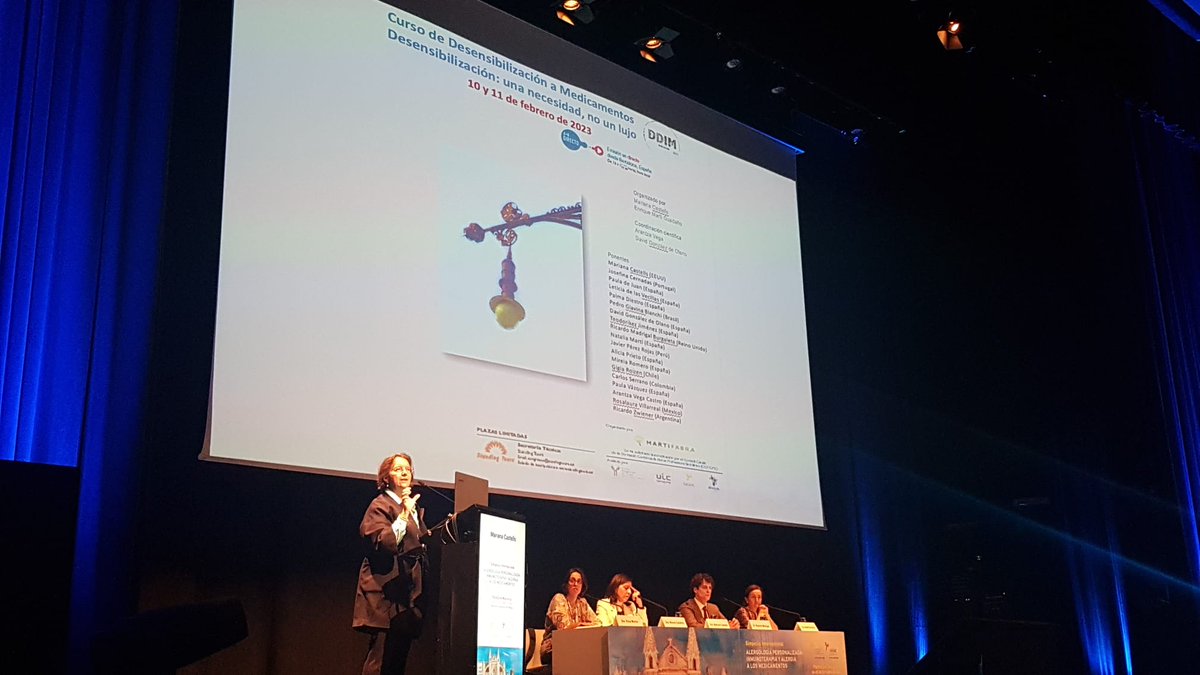 SEAIC_Alergia's tweet photo. La Dra. Mariana Castells, del @BrighamWomens invita en su sesión, "Fenotipos y Endotipos de las reacciones a Quimioterápicos, a participar en el curso de desensibilización a medicamentos "Desensibilización: una necesidad, no un lujo", el 10 y 11 de febrero de 2023.

#SEAIC2022 https://t.co/SxcfRnrnva