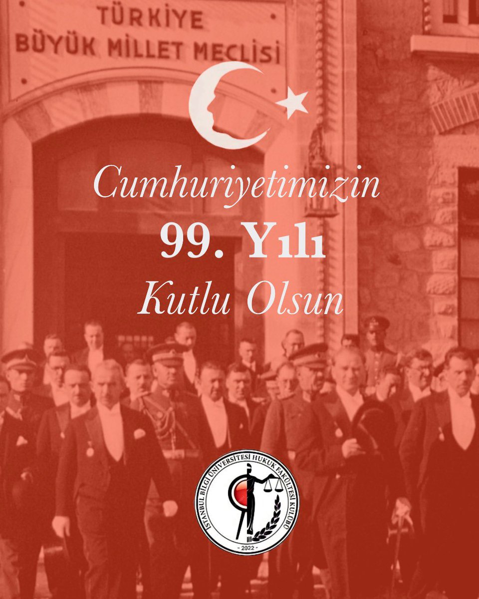 99. yılına geldiğimiz ve her geçen gün önemini daha da çok anladığımız cumhuriyetimizi canları pahasına bize ulaştıran Ulu Önder Gazi Mustafa Kemal Atatürk ve silah arkadaşlarını saygı ve rahmetle anıyoruz.