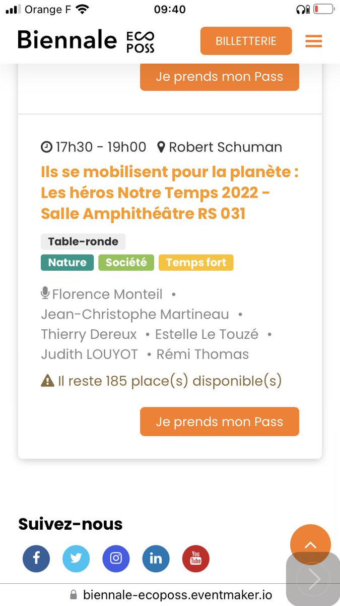 ChrisDelliere's tweet photo. Écologie et générations au ❤️ des conférences @NotreTemps auj.à @ecoposs, avec de nombreux invités: @ThierryDereux ,@ArmelleOger, Yvonne Herbin, Éric de Kermel, Jacques Bregeon, @ll4trees, @ScaltrittiLucas, @FNEasso, @RepairCafe_F @Hautdefrance022, Gds-parents pour le climat. 😃 https://t.co/2MA88yiThi