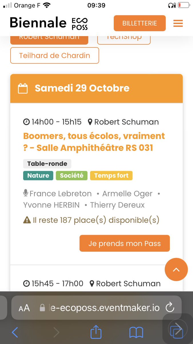 ChrisDelliere's tweet photo. Écologie et générations au ❤️ des conférences @NotreTemps auj.à @ecoposs, avec de nombreux invités: @ThierryDereux ,@ArmelleOger, Yvonne Herbin, Éric de Kermel, Jacques Bregeon, @ll4trees, @ScaltrittiLucas, @FNEasso, @RepairCafe_F @Hautdefrance022, Gds-parents pour le climat. 😃 https://t.co/2MA88yiThi