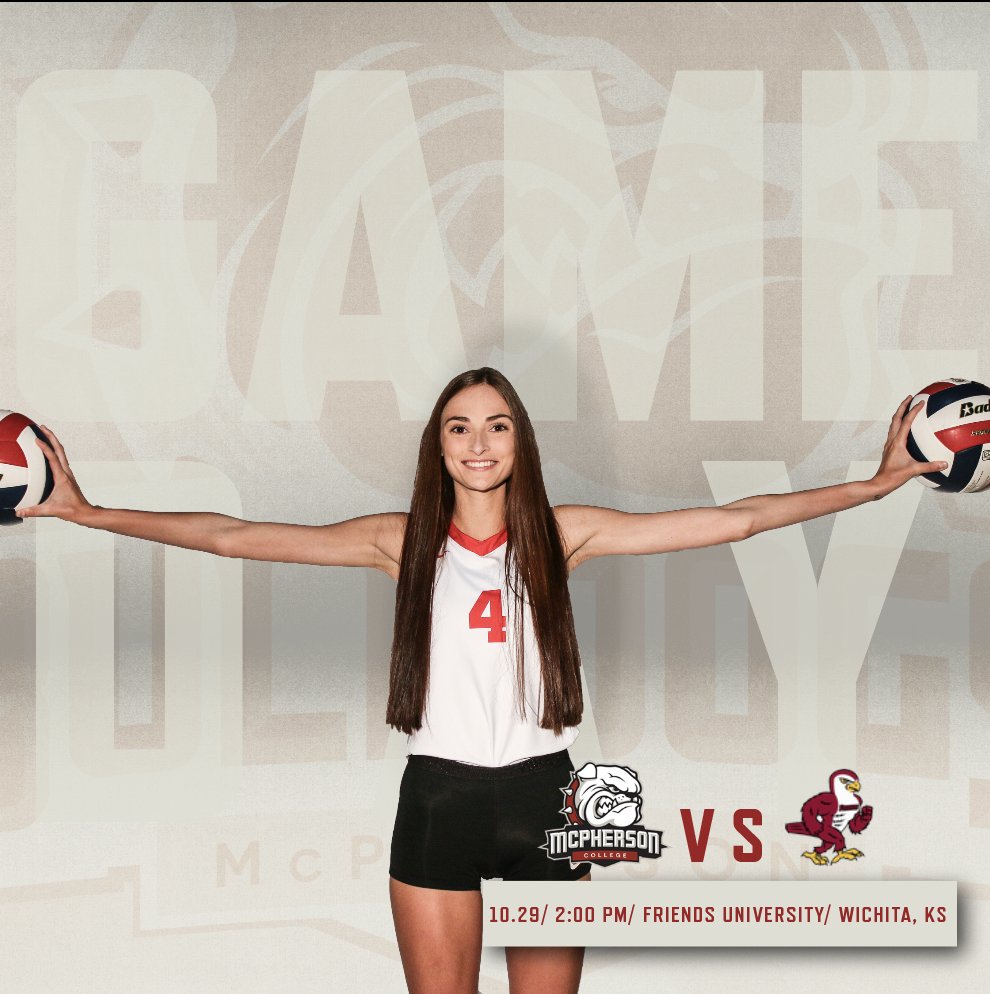 MacCollegeVB's tweet photo. 🚩 GAME DAY 🚩 

🆚 Friends University 
⏰ 2:00 PM
📍 Wichita, KS
📺 https://t.co/aRjN1XqFYT

#BulldogPride https://t.co/s6WMIydI9v