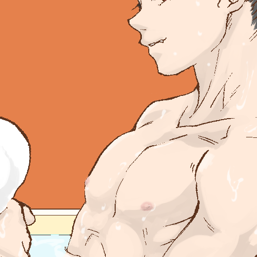 表紙絵を褒められたので嬉しくなって改めてよく見たんだけど、我ながらtkbの描き込みの差が凄すぎて自分で笑ってる😇😇😇😇 