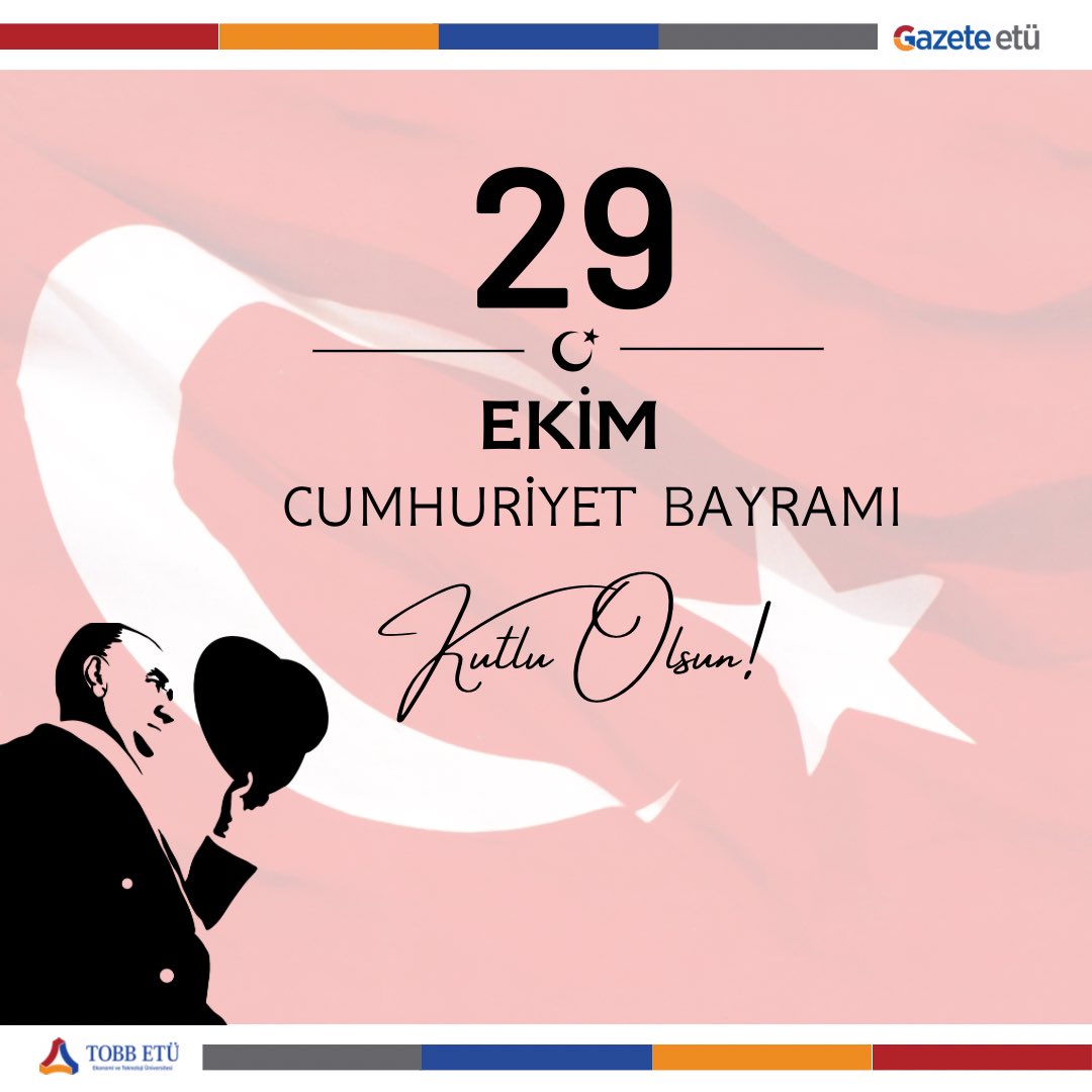99. yılımız kutlu, 100'ümüz Atatürk'e dönük olsun. 29 Ekim Cumhuriyet Bayramı'mız kutlu olsun. 🇹🇷

#29EkimCumhiyetBayramımız