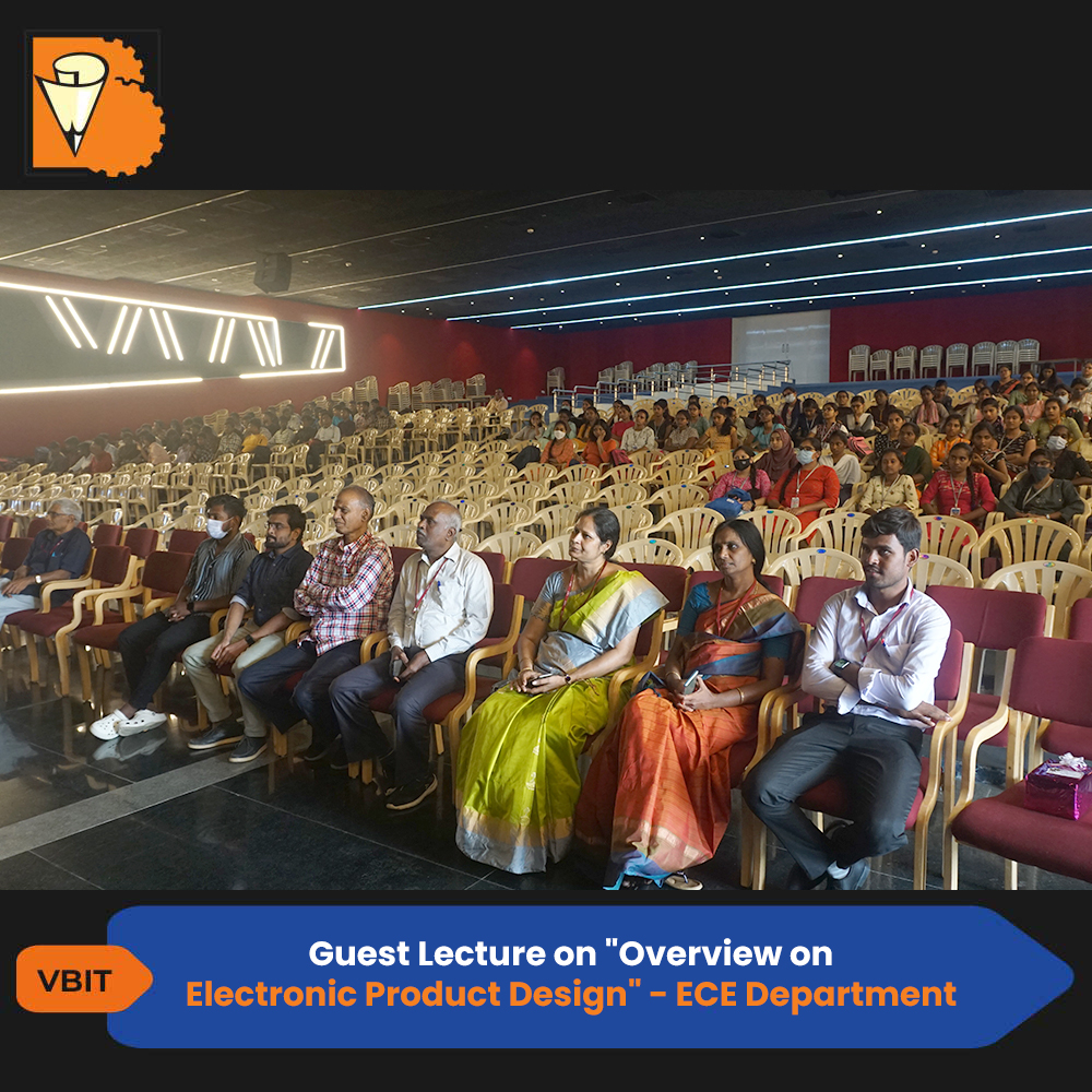 VBITHYD's tweet photo. Department of ECE organised a guest lecture on "Overview on Electronic Product Design" on 28th October 2022 at Nalanda Auditorium. The event was addressed by Yashwanth Pobala
#VBIT #ECE #GuestLecture #Overview #Electronic #ProductDesign #NalandaAuditorium #Event #BestEngineering https://t.co/1qmnGUBsy8