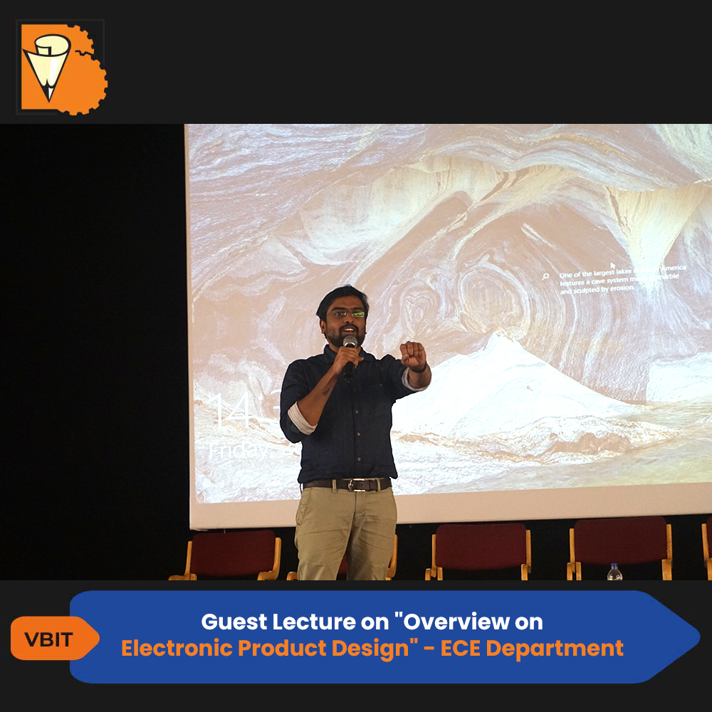 VBITHYD's tweet photo. Department of ECE organised a guest lecture on "Overview on Electronic Product Design" on 28th October 2022 at Nalanda Auditorium. The event was addressed by Yashwanth Pobala
#VBIT #ECE #GuestLecture #Overview #Electronic #ProductDesign #NalandaAuditorium #Event #BestEngineering https://t.co/1qmnGUBsy8