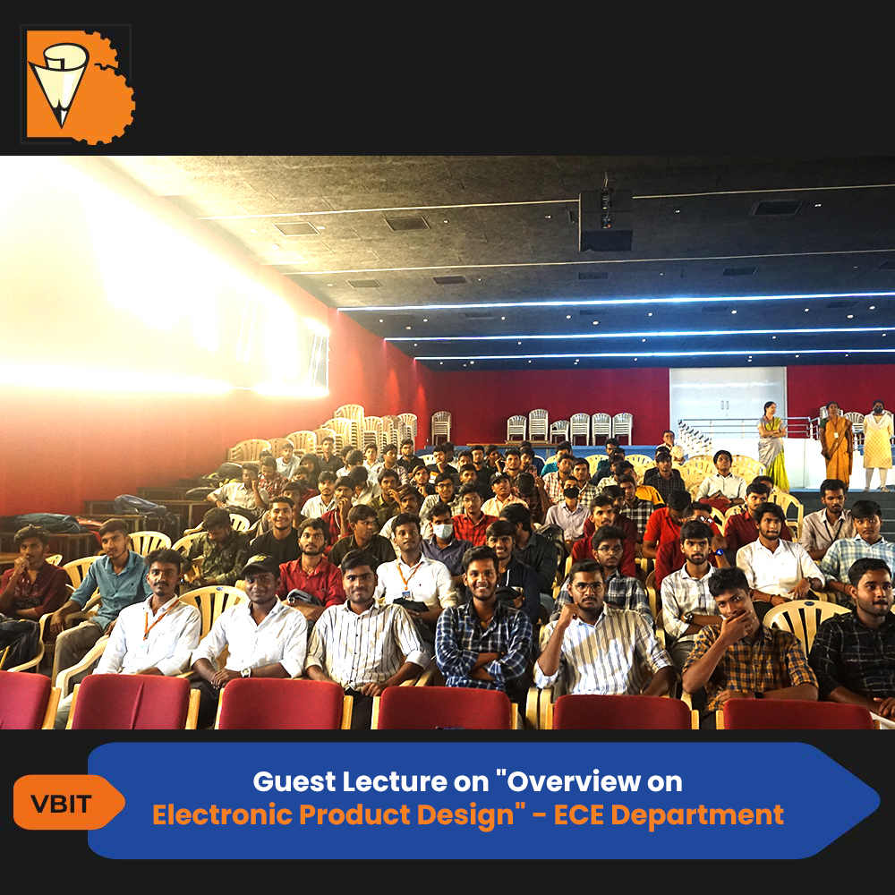 VBITHYD's tweet photo. Department of ECE organised a guest lecture on "Overview on Electronic Product Design" on 28th October 2022 at Nalanda Auditorium. The event was addressed by Yashwanth Pobala
#VBIT #ECE #GuestLecture #Overview #Electronic #ProductDesign #NalandaAuditorium #Event #BestEngineering https://t.co/1qmnGUBsy8