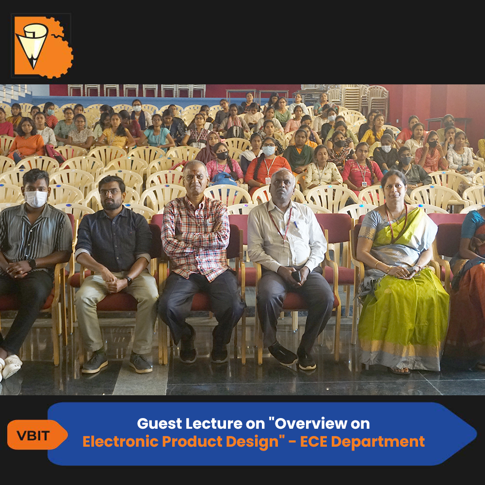 VBITHYD's tweet photo. Department of ECE organised a guest lecture on "Overview on Electronic Product Design" on 28th October 2022 at Nalanda Auditorium. The event was addressed by Yashwanth Pobala
#VBIT #ECE #GuestLecture #Overview #Electronic #ProductDesign #NalandaAuditorium #Event #BestEngineering https://t.co/1qmnGUBsy8