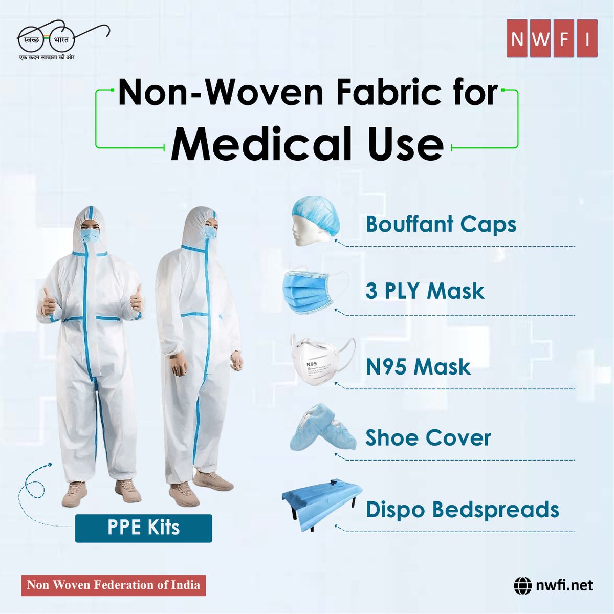 NwfiOf's tweet photo. We provide high-quality medical protective equipment made of #ecofriendly and recyclable #nonwoven fabric with excellent barrier properties for enhanced protection.
Website- https://t.co/Q95luXUozu

#nonwovenbag #nonwoven #importanceofnonwovenfabric #usesofnonwovenfabric https://t.co/DxH17KX4HF