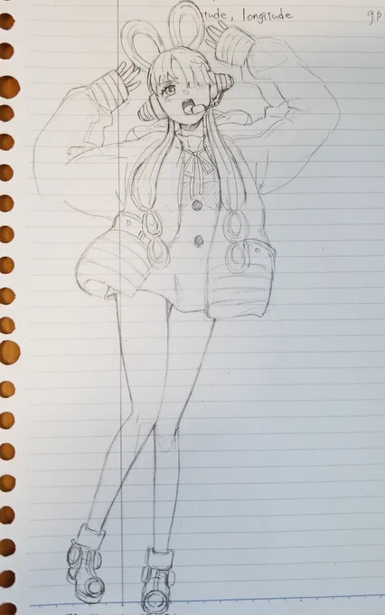 2回目のRED見てくるぞ～!
シャンクスのワンピの実貰わなきゃ

ウタの落書き、あとでデジタル化します 