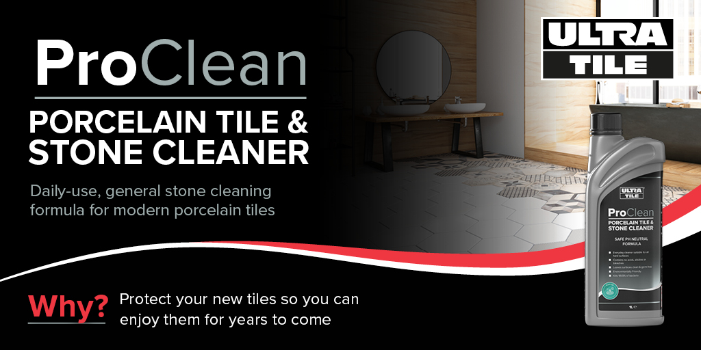 UltraTile_UK's tweet photo. Why do you need ProClean Porcelain Tile and Stone Cleaner? This daily-use cleaner will protect your tiles and keep them looking as good as they day they were installed. Click to find out more https://t.co/DWWeS6QBHN
#TileCleaning #TileMaintenance #ProClean https://t.co/hL9hEPPXTR