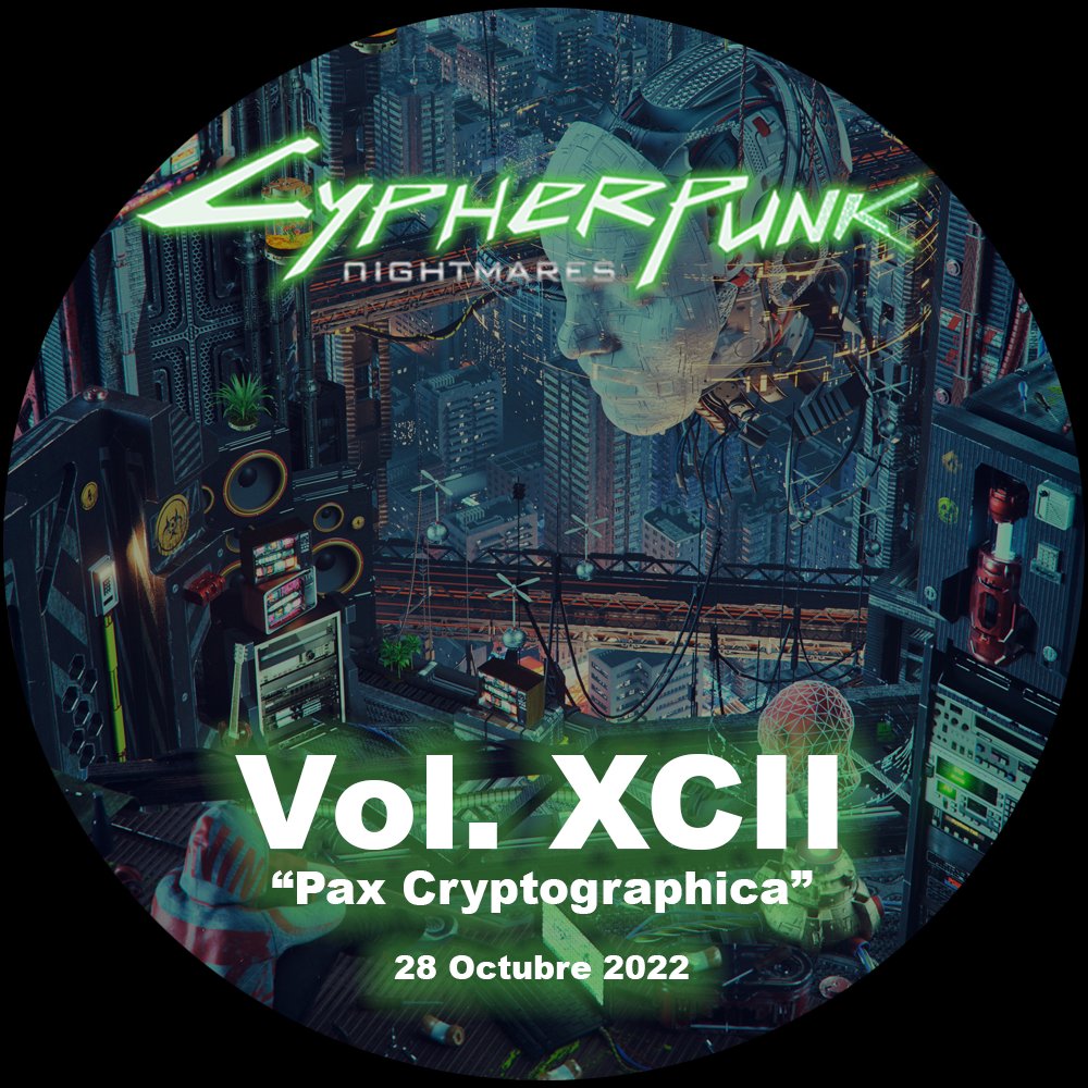 das_grasshopper's tweet photo. El NFT de la sesión de Cypherpunks más reciente quedó en fuego! 🔥🔥
AAAAAMANAAAS!
@CypherpunkN Vol. 92,"Pax Cryptographica"
#Solarpunk #Dataism #TechnoMysticism #Singularitarian #UltraHighTechnik #ProtoDankSharding #Starknet #STARKs https://t.co/XlvL5f6CWW