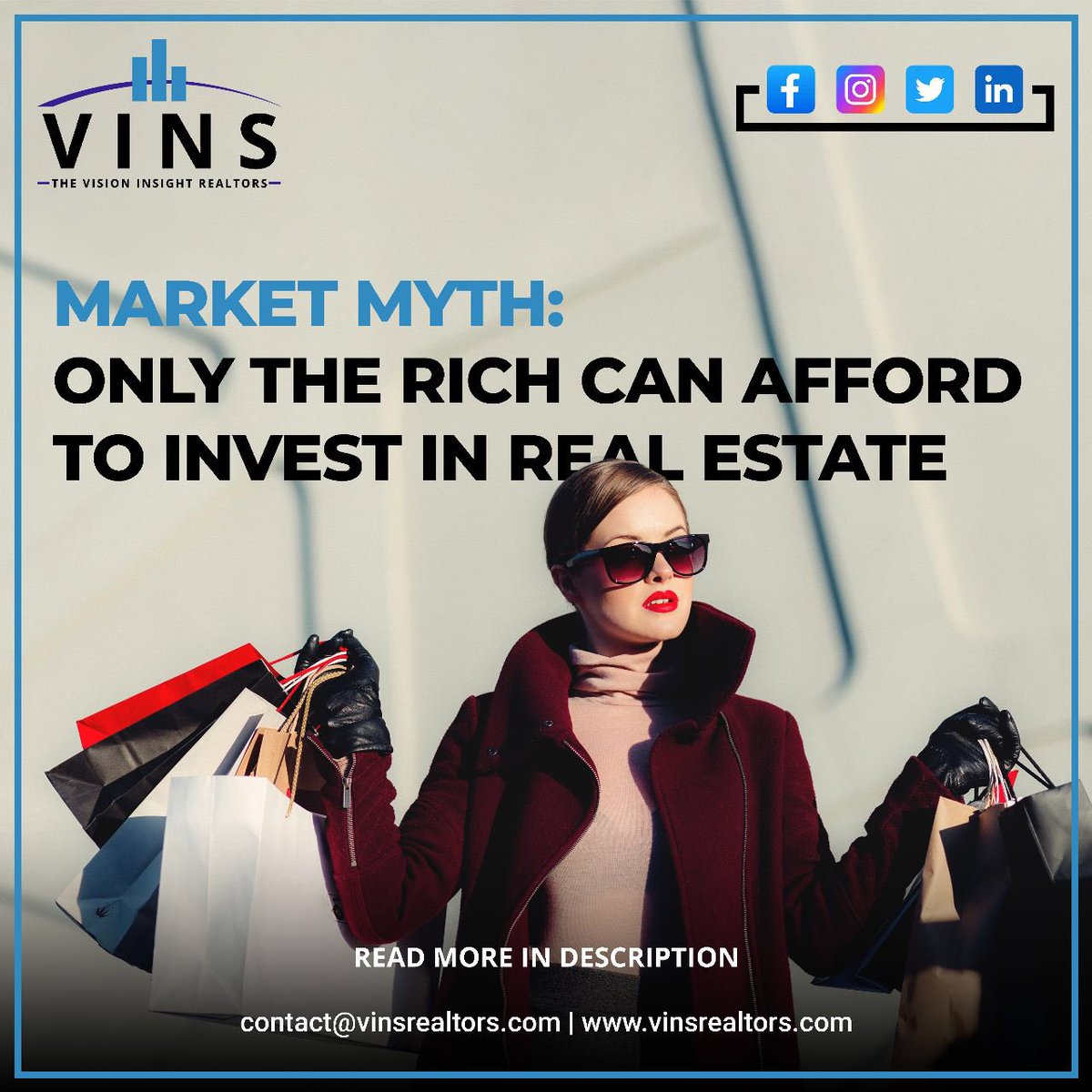 VinsRealtors's tweet photo. Truth – This is a misconception developed by people because they read and hear about property prices in already urbanized areas. The truth however is that India is a developing country and many new cities have to be developed. The opportunities are unlimited across budgets. https://t.co/gvzWRrQOn0