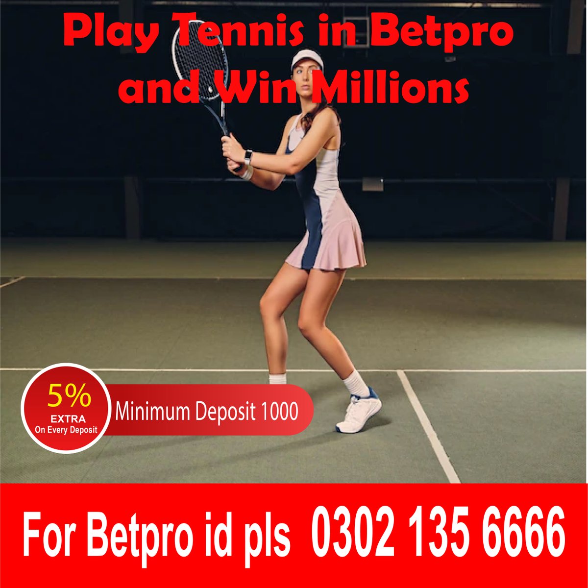 Betpropak's tweet photo. "Tennis is like marrying for money. Love means nothing."
- Phyllis Diller.
🟨 ONLINE BETTING ID AT BETPRO EXCH. Full 💯 Trusted Dealer Agent.
✅ ONLINE ID Available.
✅ INSTANT WITHDRAWAL.
✅ Call 0302 135 6666
✅https://t.co/SkRdeCO9xO
#betpro #tennis #Betfair #inforeborn https://t.co/Q1XM3zJuZY