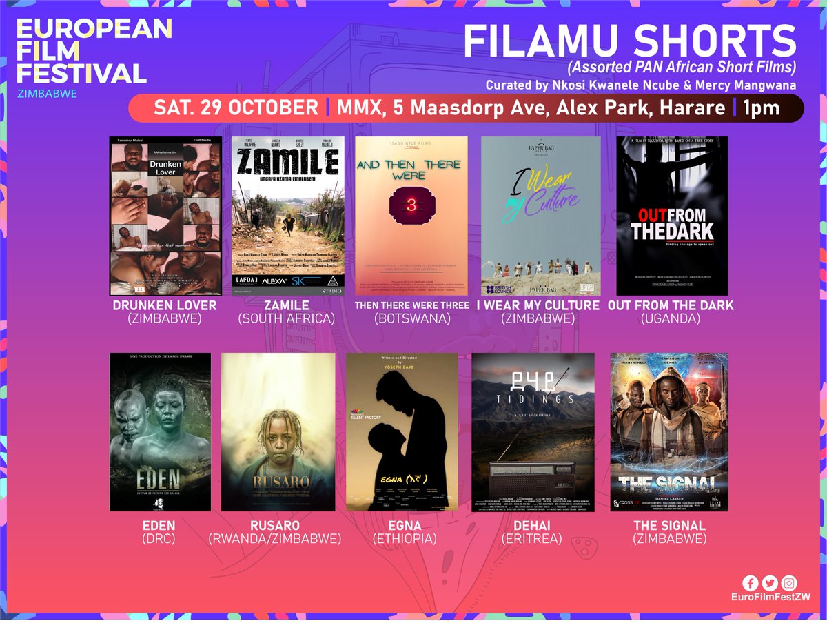 A few months back we embarked on a research project with 10 outstanding fashion designers, the award-winning <a href="/prosperkunyetu/">Prosper Kunyetu 🇿🇼</a>, <a href="/Nikki_zw/">Nicole Kurebwaseka - Kunyetu</a> &amp; led by @GilmoreTee. One of the outcomes of the research is a fashion film which will be screening this afternoon at #EuroFilmFestZW. 📽️🍿🥰