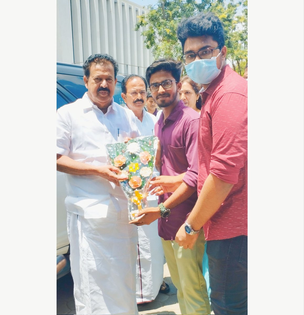 VaroonRajanVR's tweet photo. We Met Our Honourable Higher Education Minister Thiru.Ponmudi Sir &amp; Thiru.Rajendran Anna MLA 
 On NAAN MUDHALVAN SCHEME Program By Our Government of Tamil Nadu..!!❤️✨[ SEP 16 ]
@KPonmudiMLA 
#varoonrajan #varoon_vr https://t.co/SW00tJiHsX