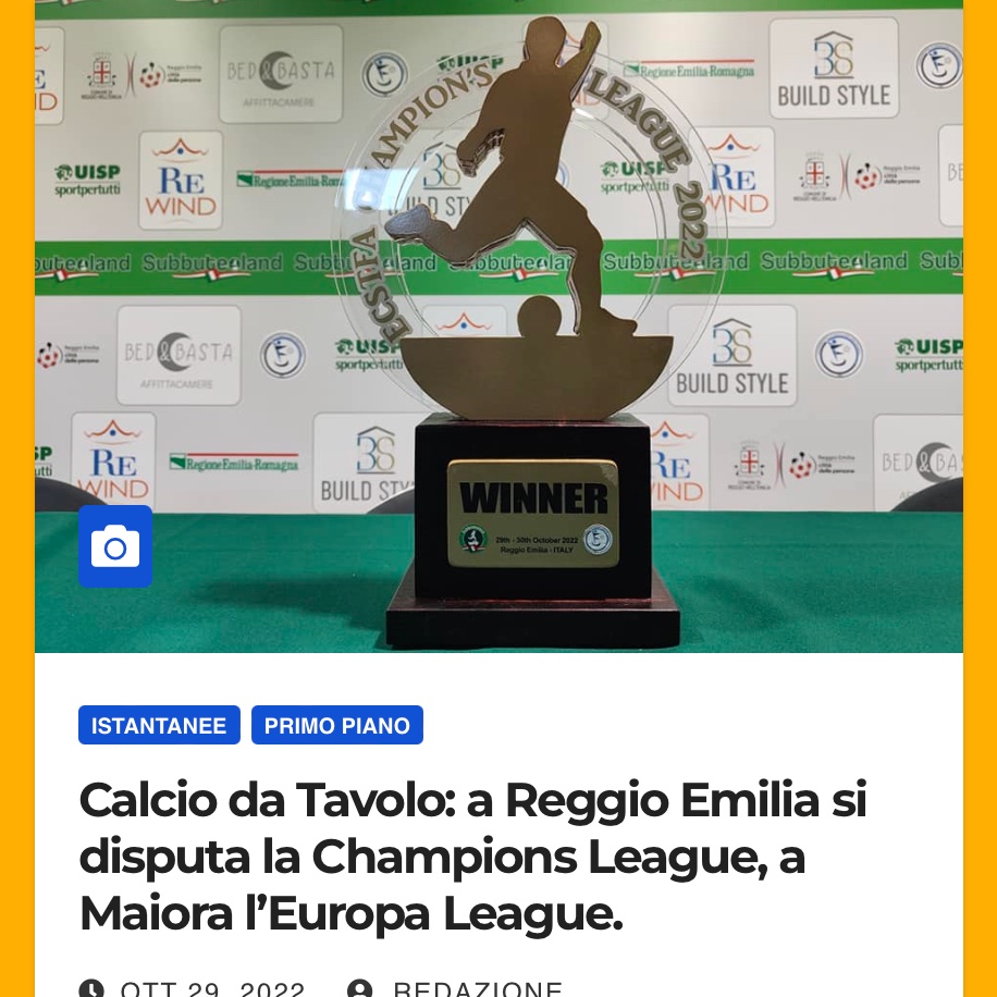 ilcalcioquot's tweet photo. ⚽ Calcio da Tavolo
🏆 A #ReggioEmilia si disputa la #ChampionsLeague, a #Maiorca l'#EuropaLeague
✍️ Leggi l'articolo sul nostro sito ➡️ https://t.co/PI0KNrYZVX
•
•
•
⚽ #calcio #ICQ #football #soccer #Ilcalcioquotidiano #FISCT #Subbuteo #calciodatavolo #subbuteoland https://t.co/Zdnjly0j9E