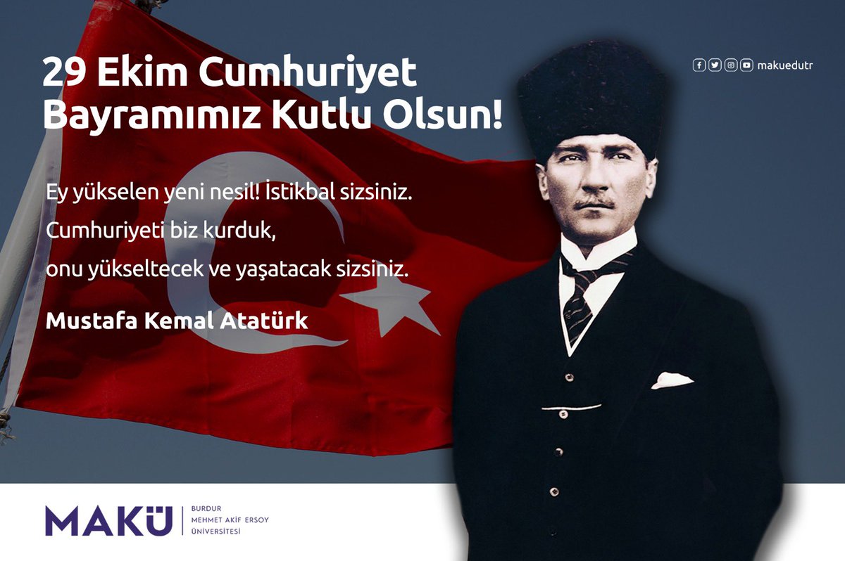 CavdirMYO's tweet photo. Cumhuriyetimizin 99. yılı kutlu olsun!🇹🇷

Gazi Mustafa Kemal Atatürk’ü ve istiklalimiz uğrunda canlarını feda eden tüm şehitlerimizi rahmetle anıyoruz.

İlelebet Bağımsızlık, İlelebet Hürriyet, İlelebet Cumhuriyet 🇹🇷 🇹🇷🇹🇷 https://t.co/bzzauih69s