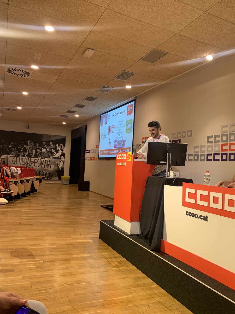 La conferencia de @CCOOSeat porta la democràcia a l’afiliació a l’empresa La millor resposta als reptes laborals del procés d’electrificació de Seat Content de participar representant @ccoocatalunya