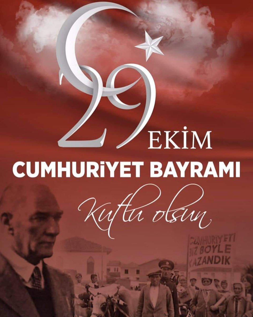 #29EkimCumhiyetBayramımızKutluOlsun 
#Cumhuriyetin 99.Yılı Kutlu Olsun
