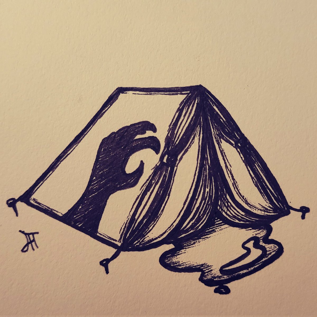 plotDriving_NPC's tweet image. inktober day 28: camping
#inktober #inktober2022