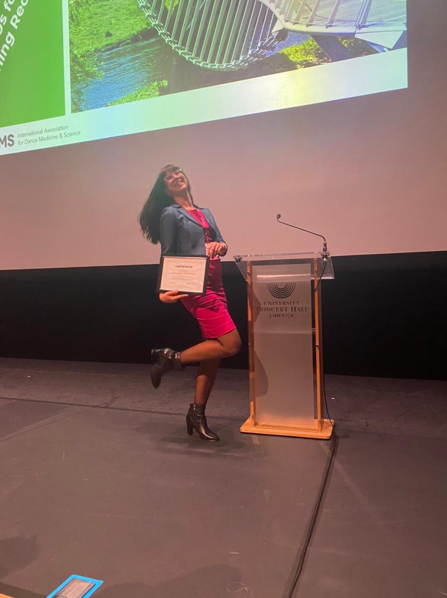 <a href="/QMULSportExMed/">QMULSportExMed</a> superstar and <a href="/NIHRresearch/">National Institute for Health and Care Research</a> pcaf student  Ricarda Tillmann winning the inaugural #iadms2022 Hamilton Prize <a href="/QMULWHRI/">William Harvey Research Institute</a>