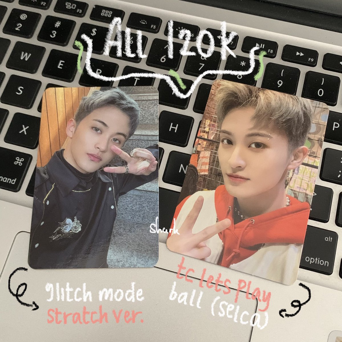 aeongjie's tweet photo. wts — want to sell

✦ mark glimo stratch ver.
✦ mark tc let’s play ball selca ver.

꒰💰꒱ 120k 
꒰🏠꒱ bekasi

; pc lfb mark nct glitch mode trading card https://t.co/yhRRK3RJRN