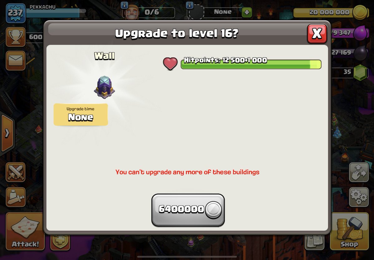 Since th15 dropped, my to do list
✅Maxed 200 th15 walls
✅Push to 6k in 10 days
❓End at top 1k global