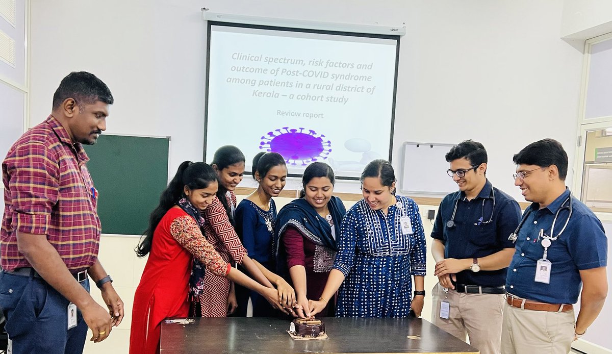 Marking the completion of first phase of recruitment of 650 participants from Wayanad for the district wide cohort study on post COVID syndrome. Kudos to our study staff. Thanks ⁦@ICMRDELHI⁩ for funding the study ⁦@drlokeshksharma ⁦@AnantBhan⁩⁦ ⁦