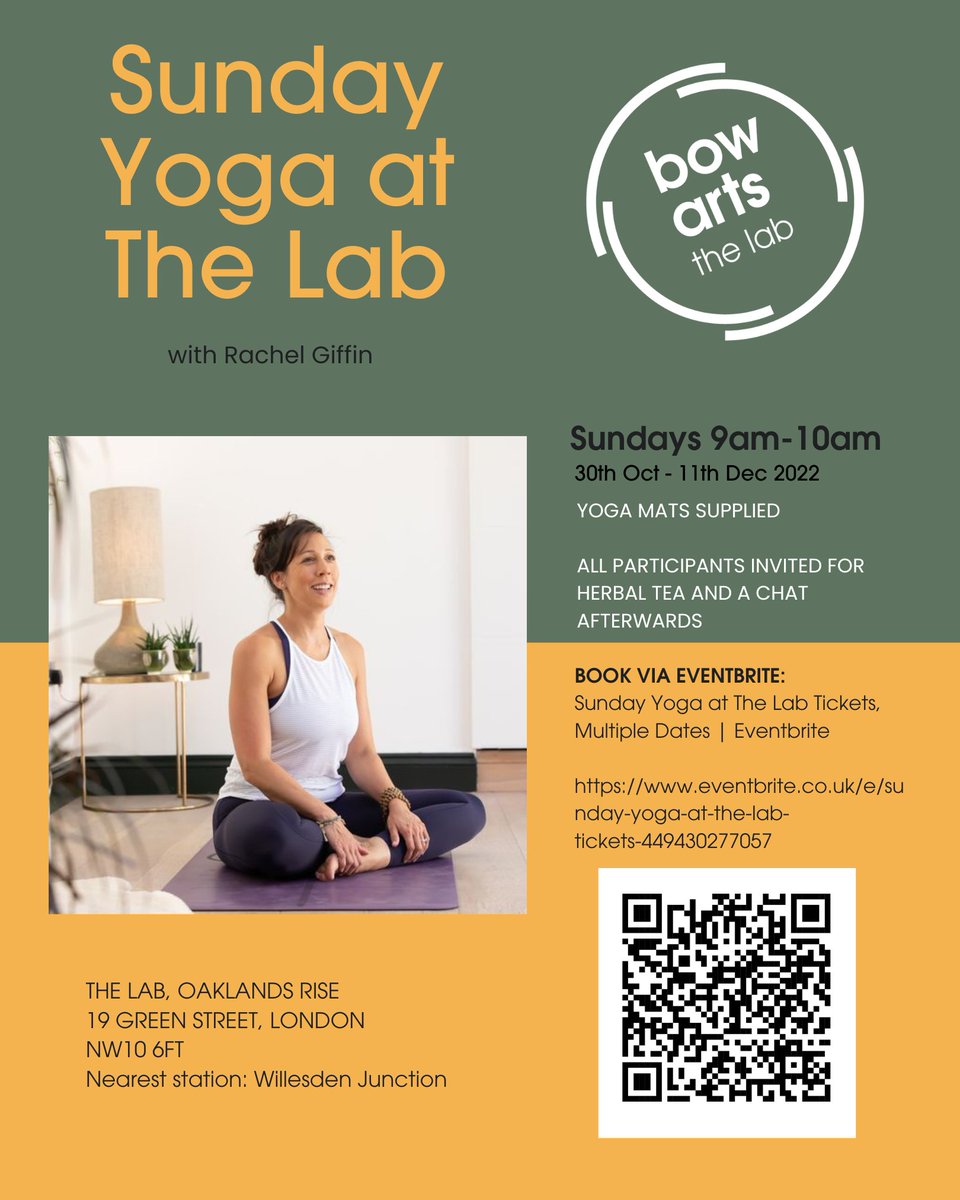 Oaklands Rise residents...don't forget starting this Sunday 30th October, Rachel Giffin will be running a weekly yoga class from 9am - 10am at The Lab. Restore some balance and mental well-being into your weekly routine!