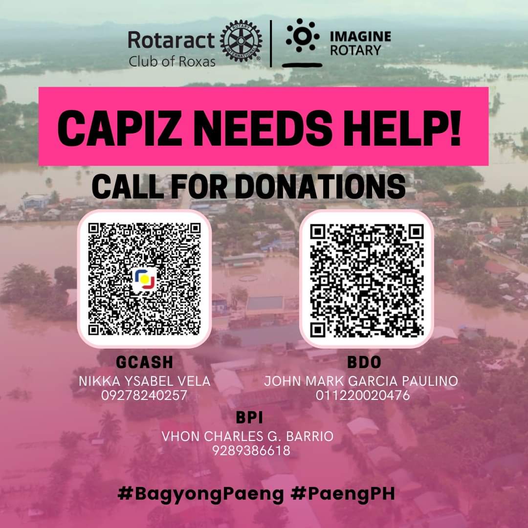 110899_'s tweet image. hello, a rt would help 🥹, sharing some capiz-based donation drives you can donate to para sa mga victims of typhoon paeng

flood pics are from PDRRMO Capiz 

#PaengPH #BagyongPaeng
#CapizNeedsHelp