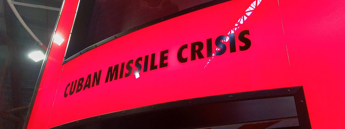 foreignfieldlhg's tweet photo. Today we're at the RAF Museum Midlands with our last show of the year Play Your Own Cuban Missile Crisis. Come on down and try to save the world, or destroy it! We're in the Cold War hangar, under the Handley Page Victor! @RAFMUSEUM #Cosford #History #ColdWar https://t.co/KI5SXl6NMs