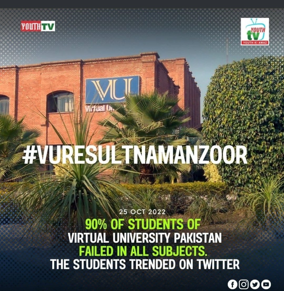 masoomamughal7's tweet photo. What a joke 

#vuresultnamanzoor https://t.co/GcS1vj6jS7