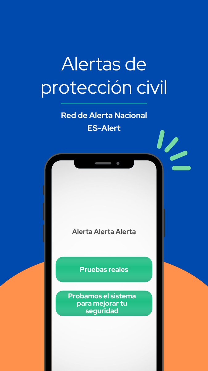 Seguimos haciendo pruebas reales del sistema de alertas de <a href="/proteccioncivil/">Protección Civil</a> a teléfonos móviles #ES-Alert.

👉👉Miércoles 2 de noviembre:

👉 Comunidad de Madrid 
👉 Región de Murcia 
👉 Cataluña 
👉 Islas Baleares 
👉 Aragón 
👉 Navarra