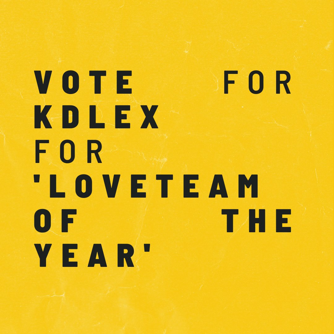 phtvandfilmupd's tweet photo. VOTE for #KDLex for 'LOVETEAM OF THE YEAR'

Each LIKE, RETWEET, and REPLY (Using the format: KDLex #PHTVFanAwards2022) on this tweet will count as ONE VOTE and will be combined with the votes on the Official Twitter Polls. https://t.co/eKO92lJpBT