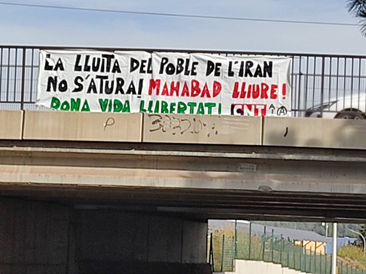 Solidaritat internacionalista amb la lluita del poble de l'Iran a Sant Andreu de la Barca (BCN)