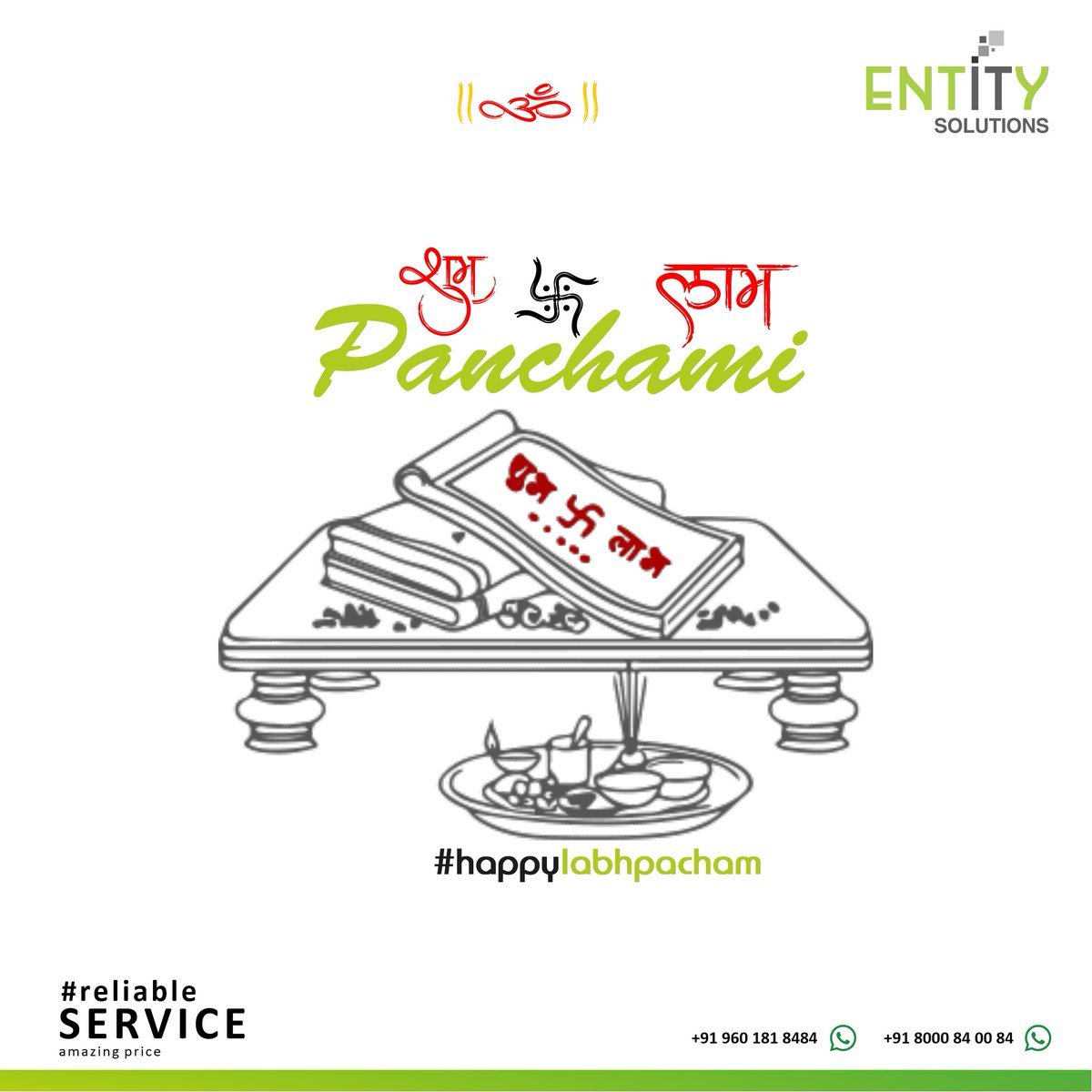 entityitsolutio's tweet image. On this auspicious day, may Goddess Lakshmi gives you the willpower to achieve your dreams. #happylabhpacham #entityitsolutions #itservices #graphicdesign  @entityitsolutio