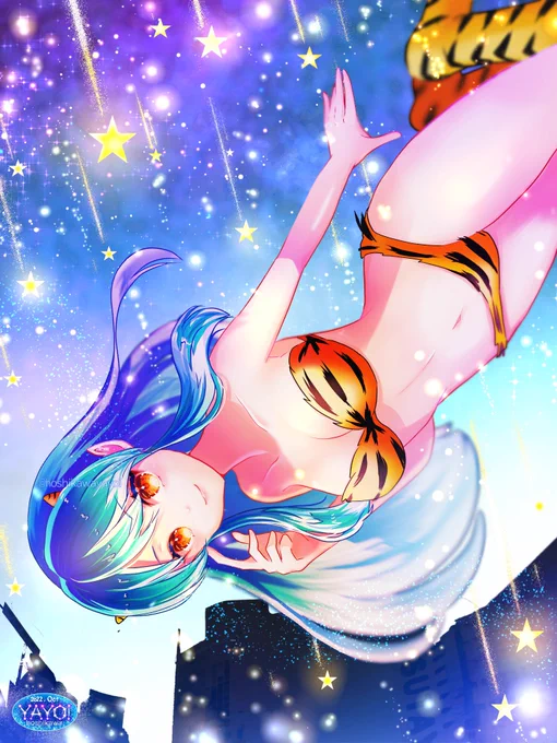 星落ちる町•*¨*•.¸¸☆*・゜#URUSEIYATSURA #Lum #ラムちゃん 