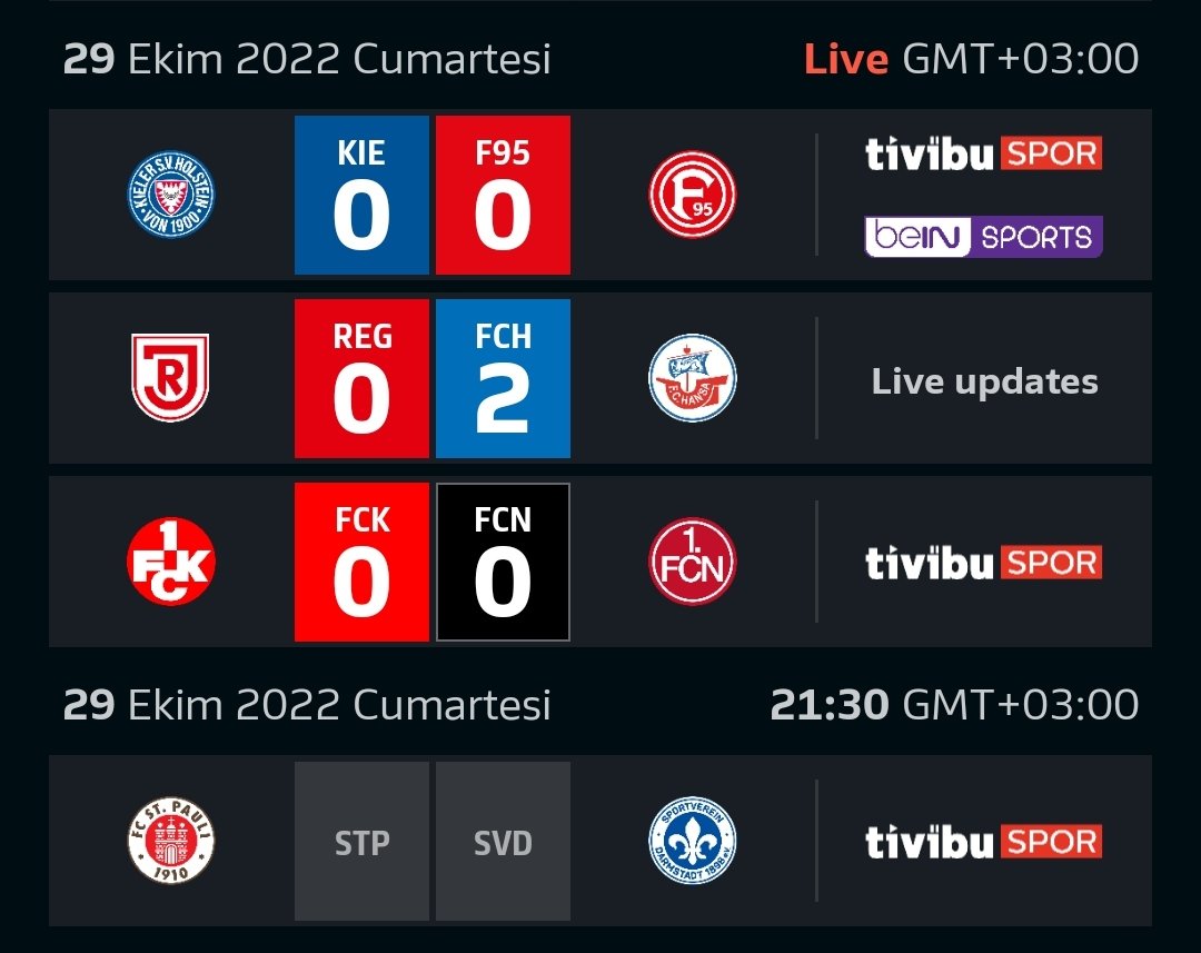 MUTLU GÜNLER!

📅🇩🇪 GÜNÜN BUNDESLİGA VE BUNDESLIGA 2 FİKSTÜRÜ